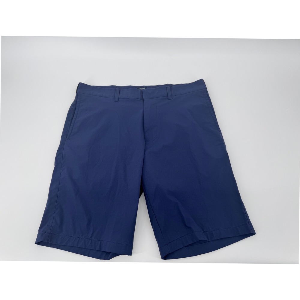 J.Crew Flex Rivington Navy Blue Tech Shorts Mens 33  Performance Golf Summer